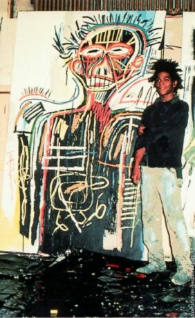 basquiat dans son atelier