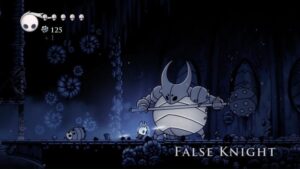L'un des premiers boss trouvables dans le jeu Hollow Knight