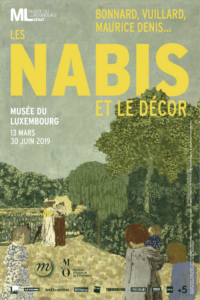 affiche de l'exposition les nabis et le décor au musee du luxembourg