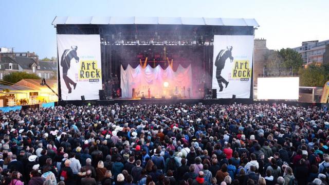 grande scène du festival art rock