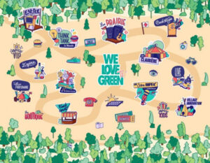 we love green tv la map