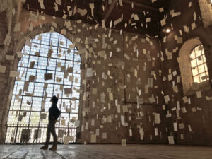 caroline gaudriault installation calligraphique