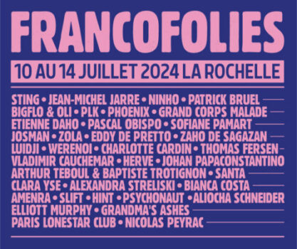 francofolies line up